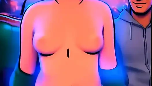 Kolombiyalı iri güzel kadın bakış açısıyla seni eziyor + sıska erkek arkadaşıyla eziyor