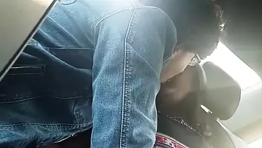 Indian milf fingered in car backseat