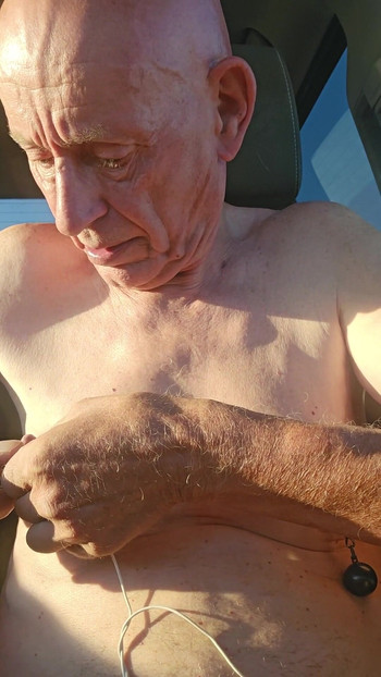 Key moment from "nipple torture with spiked clamps and tens unit"
