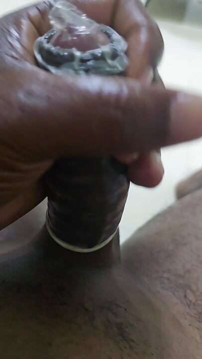 Today mastrubate with condom