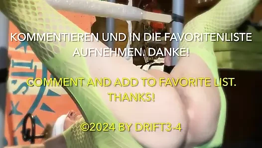 Sissy D tied up and played in the ass cunt