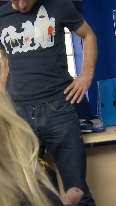Stunning moment from "Policewoman gets nailed on a desk while busty blonde is watching"