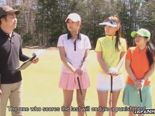 ゴルフで負けると犯される痴女
