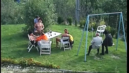 German Ladies Are Here to Please Two Guys in Outdoor Session