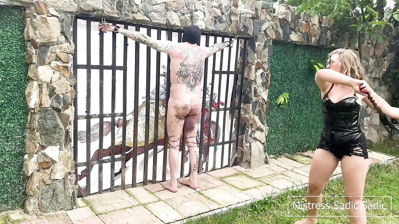 Hardcore Corporal Punishment with Bullwhip and Flogger by Two Merciless Dommes