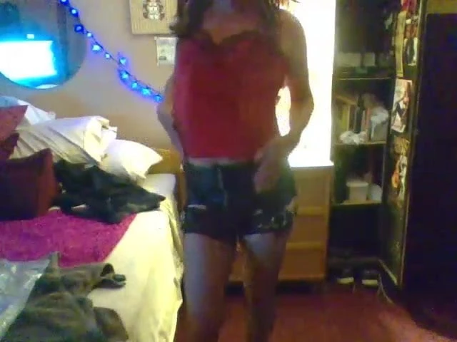slut getting dressed