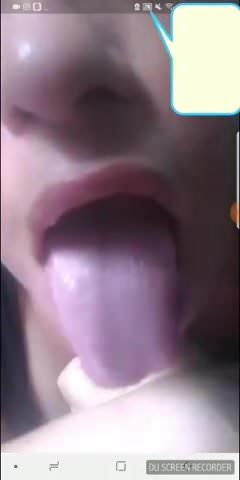 Tongue fetish and big nipples