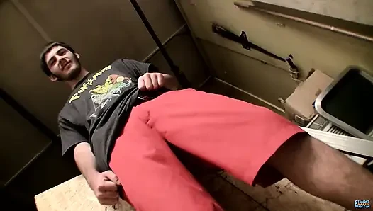 Emptying His Big Hairy Dick