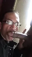 Deepthroat BBC In Stairwell