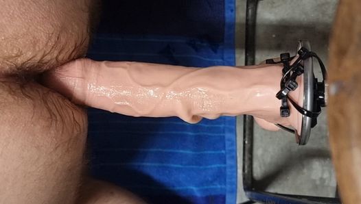 Fast Fucked with Modest Dildo on a Fucking Machine