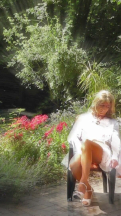 Wanking In A Very Sheer Gown And Nylon Stockings | Clip 2