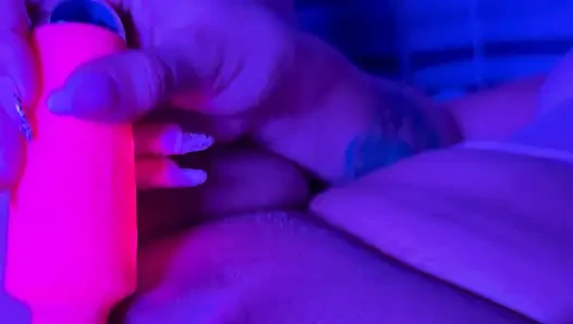 Perverted college girl fucking her pussy thinking about her stepfather