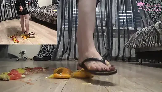 I hate dicks and stomp them (both views)