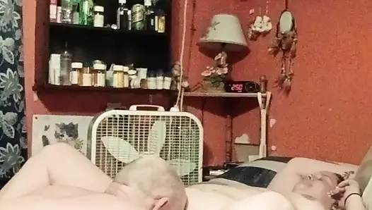 He orals me till I cum and keeps going