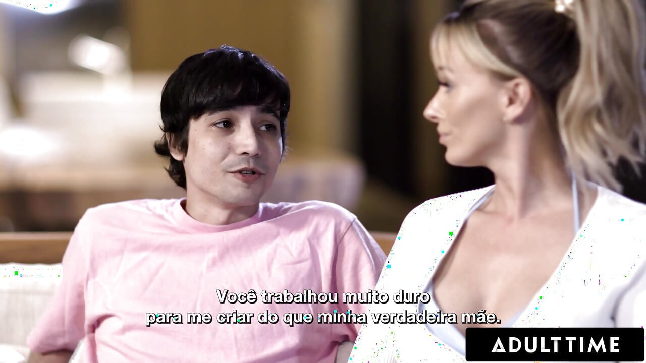ADULT TIME - MILF Pristine Edge Kept Up All Night By Stepson's Desire To Fuck - PORTUGUESE SUBTITLES