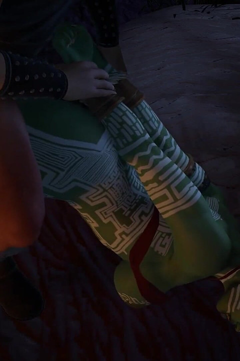 Pounding a Tribal Orc Woman Only to Cum on Her Tits