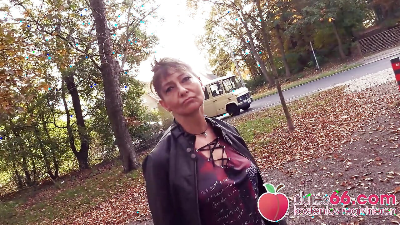 Ugly German MILF fucked by random stranger!