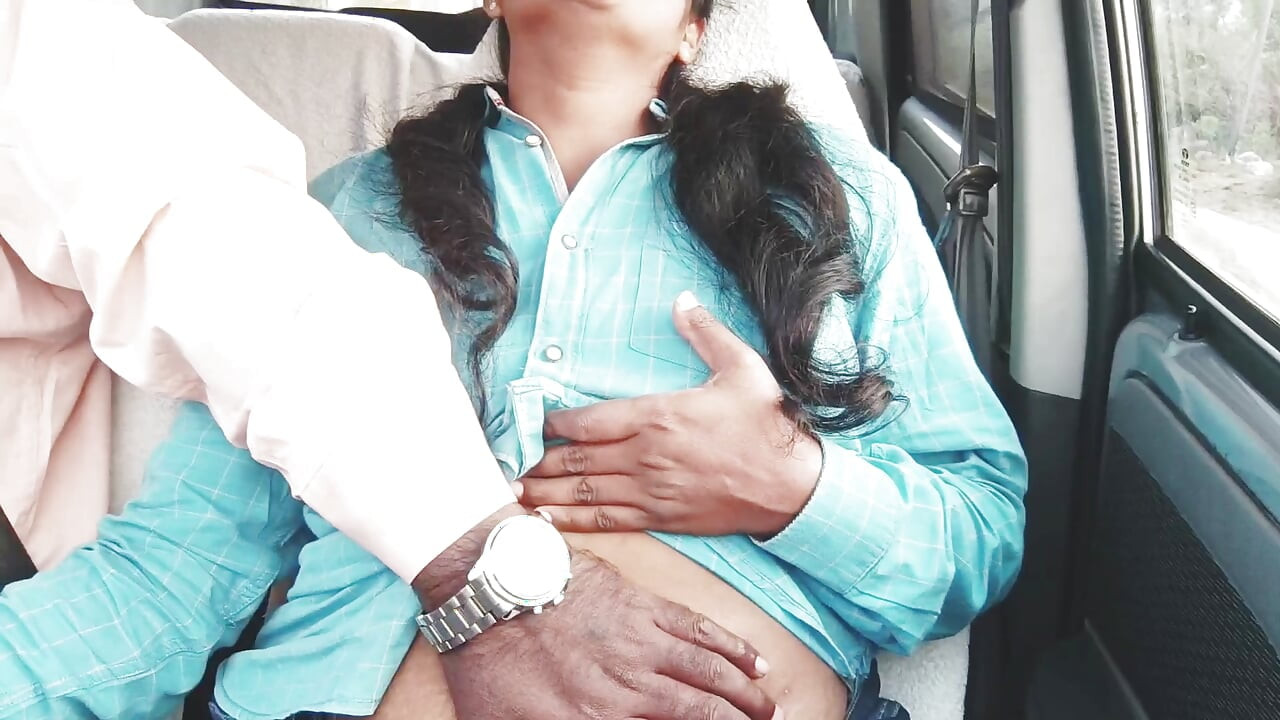 Step Dad and Step Daughter Car Sex Telugu Dirty Talks