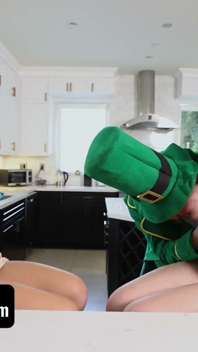 Cute Teens In Green Octavia Red and Emma Bugg Get Banged On Saint Patrick's Day - FreeUse Fantasy | Clip 3