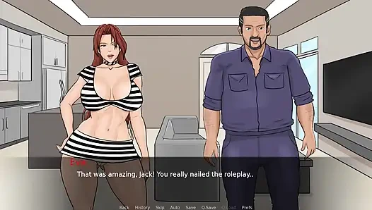 Eva'nın ecstasy #10 ateşli kızıl saçlı erkek arkadaşını üvey babasıyla aldatıyor