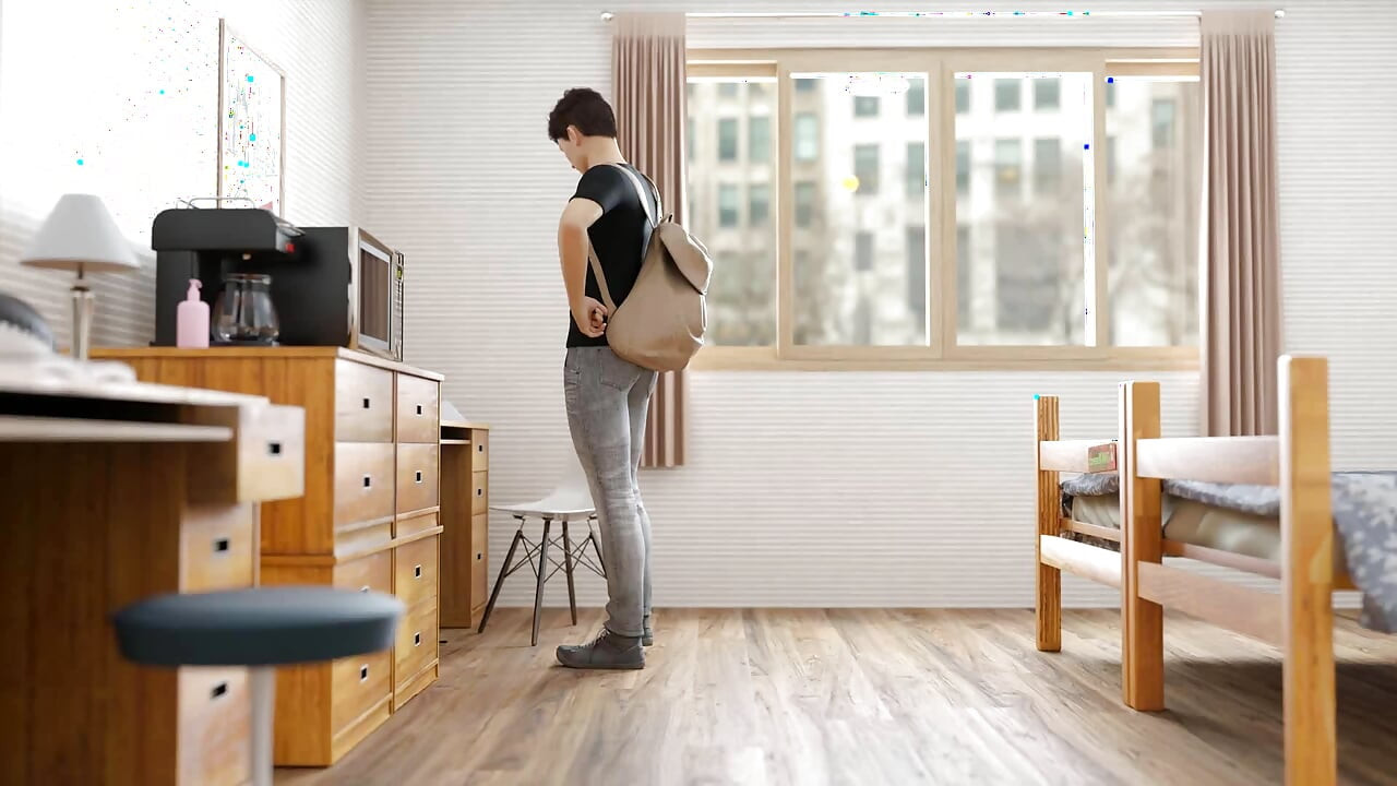 대학 문제: 지배적 인 미시 밀프와 복종하는 대학생 남자 ep 46