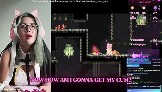 Sert geldi ve ben senkronize hentai orgazmıyla geldim külotunu mahvetti