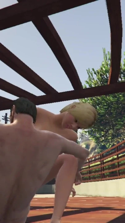 Spectacular moment from "Tracey De Santa have sex with trevor in her neighbor's backyard"