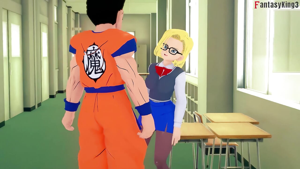 Android 18 likes that Videl watches her fuck Gohan - DragonBall Zex Series