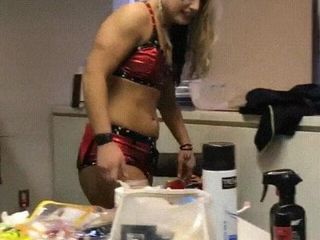 WWE - Toni Storm backstage