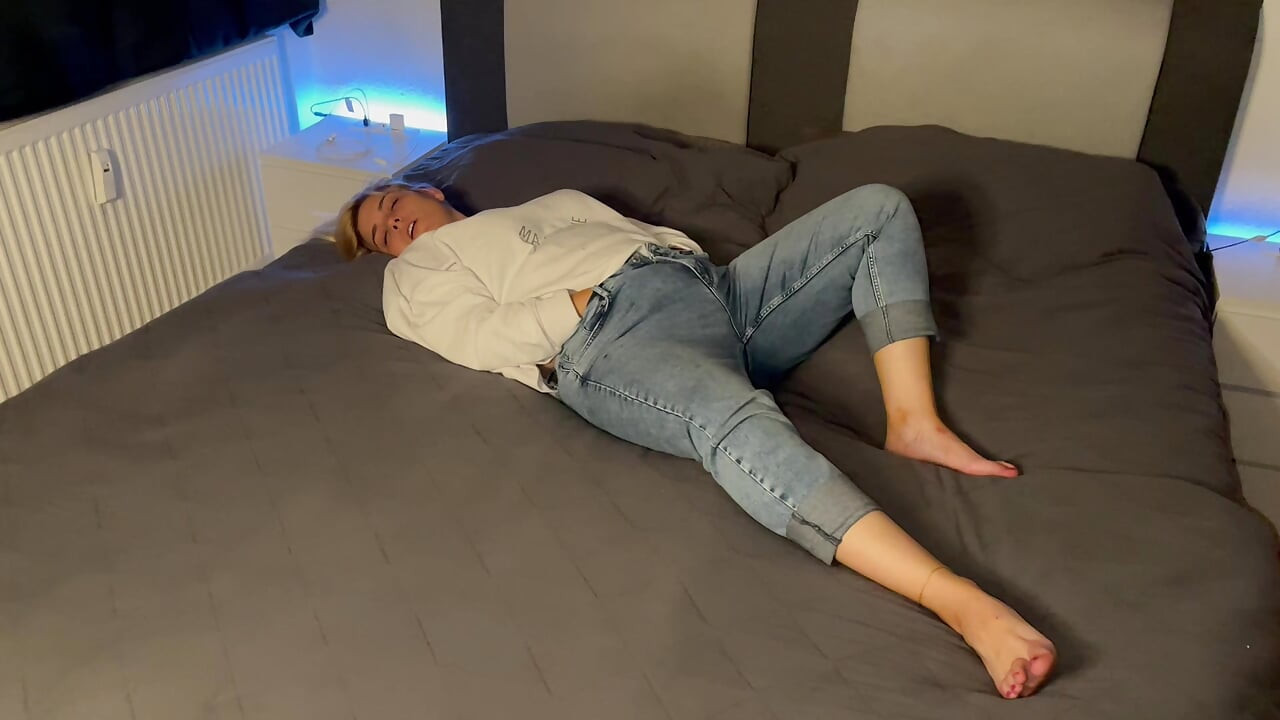 Masturbation in the head cinema multiple orgasms satisfyer fingering wet on bed clitoris rubbing solo voice Time for me