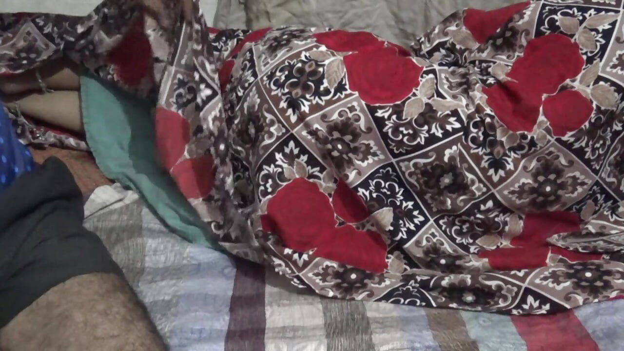 Stepmom sharing bed with stepson