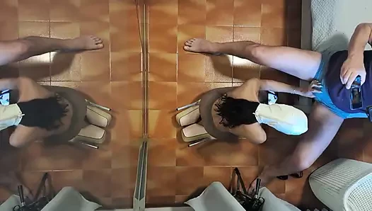 King Cock porn video – MILF in Pantyhose and High Heels Gives a Blowjob on Her Knees with Cum Swallowing