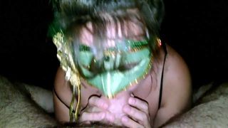 green mask
