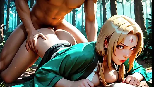 Tsunade jiraiya seks liar di hutan dan onsen sepong kontol besar ninja pirang tsunade mengisap kontol keras anal onsen air ca
