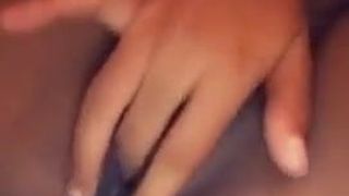 Bajan girl fingering herself