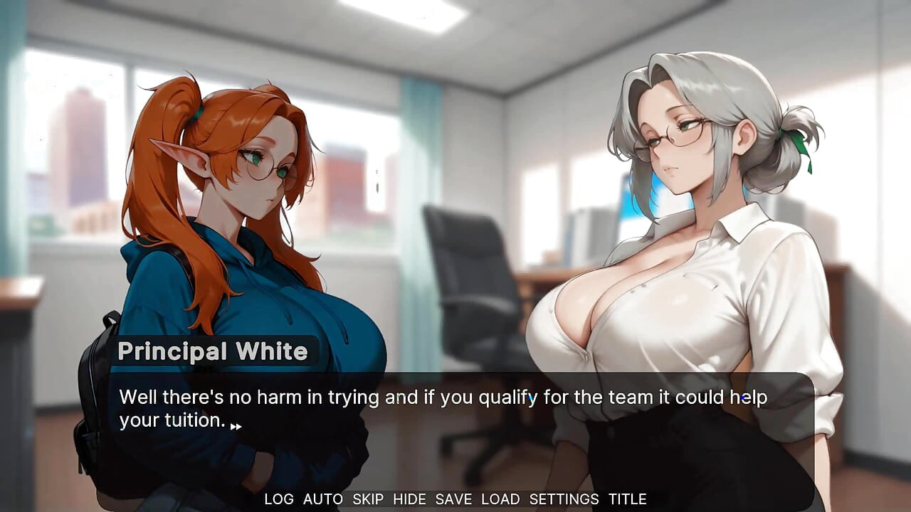 Seraphina's Life: Futa Surrounded with College Chicks Got Hard Time to Keep Her Dick in the Pants - Episode 3