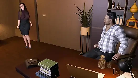 Sexy Office MILF Turned Into a Bimbo Slut