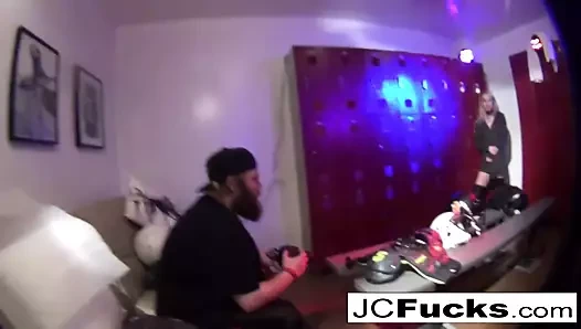 Football Fanatic Lesbians fuck in the locker room!