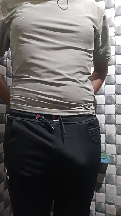 Desi boy masturbation with too much long big dick with veins , fucking too much spit on dick
