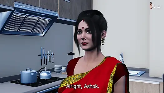 I Fucked My Horny, Desi Stepmom in the Kitchen.