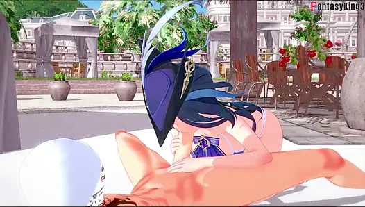 Clorinde bikini blowjob - Genshin Impact