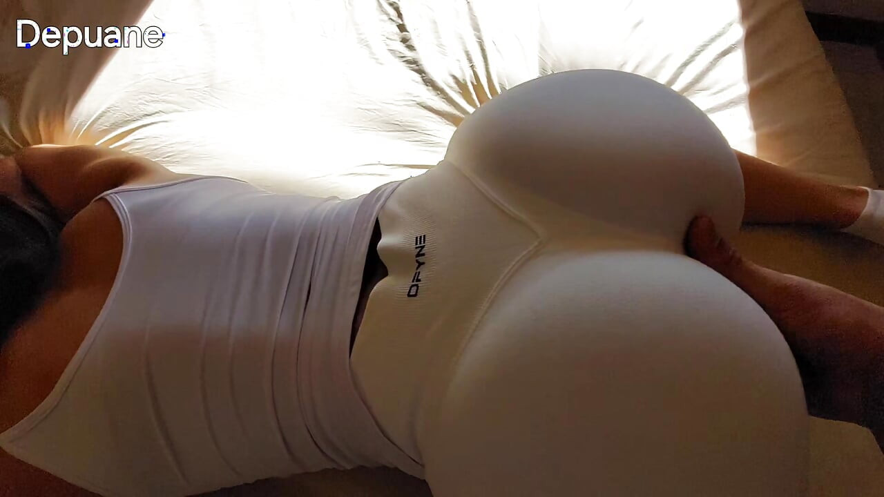 Obsessed with White Gym Shorts POV - Step Sis big ass touching, oral tease and doggystyle rubbing