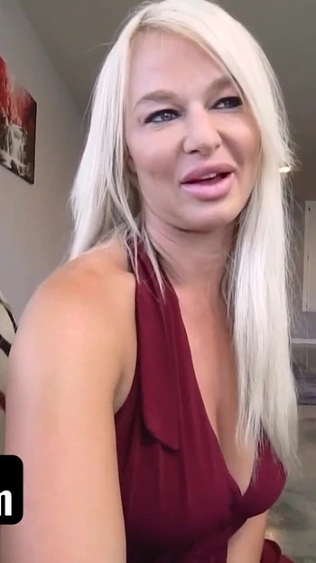 Must-see moment from "Blonde Big Ass Big Tits MILF Stepmom London River Has Sex With Stepson As An Apology - PervMom"