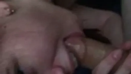 GF talking trash while getting fucked by my friend