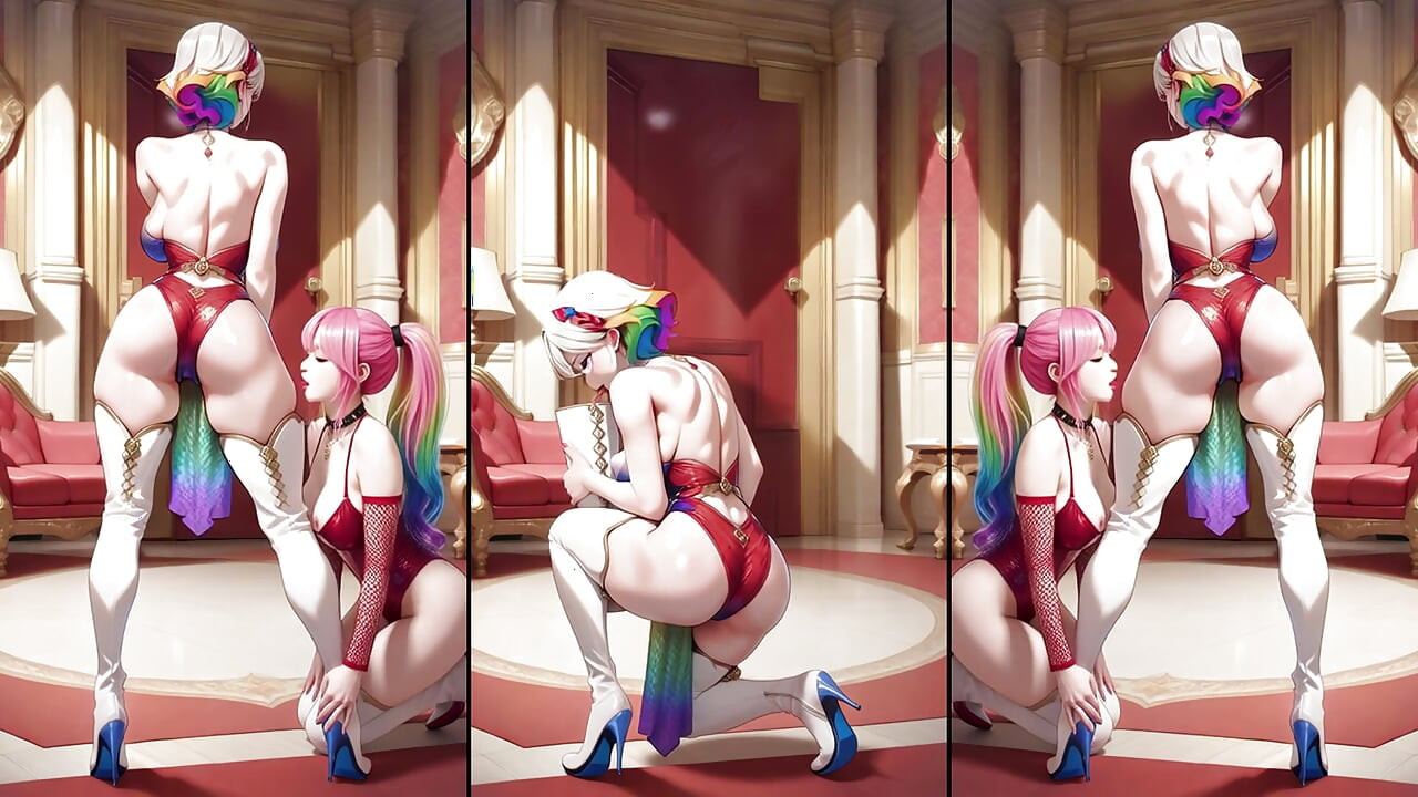 Hot Anime in hot boots