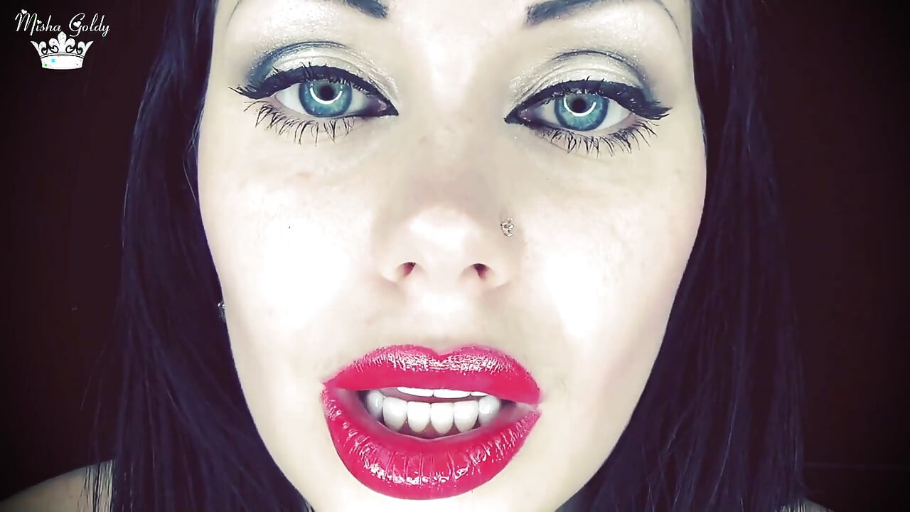 My red kisses make you cum on my face in clip! But this will never happen in real life sissy boy!