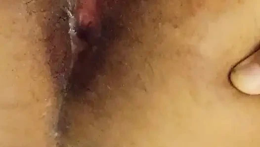 Black Girl Plays with Her Ass and Pussy and Farts While Being Fingered by Husband and Can't Help but to Piss Everywhere