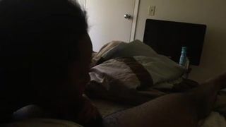 quick blowjob from friend's sister