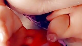 Primera video eyaculación bragas