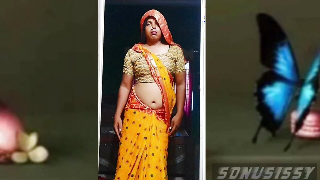 Sonusissy bawah CD seksi panas dalam Saree Navel
